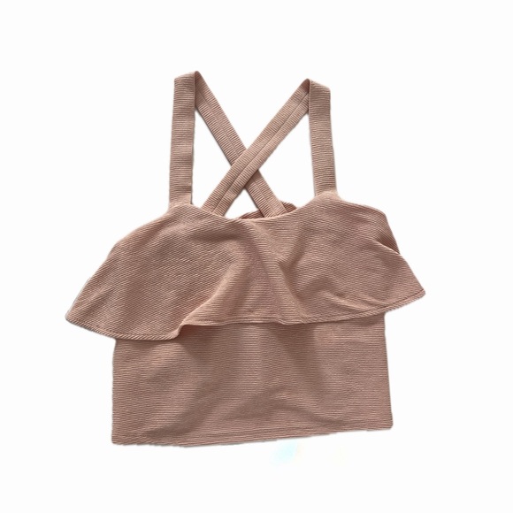 Madewell Pink Tiered Tank - Picture 3 of 6